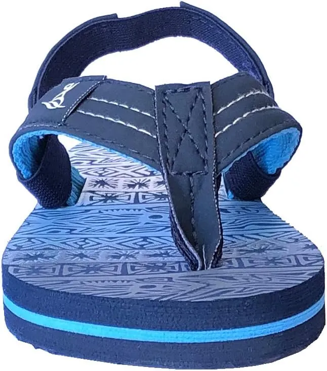 REDVOLUTION New Boys' Beach Sandal TRIBAL Tattoo | Geometric Bali Flip-Flop Sandals