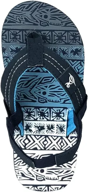 REDVOLUTION New Boys' Beach Sandal TRIBAL Tattoo | Geometric Bali Flip-Flop Sandals