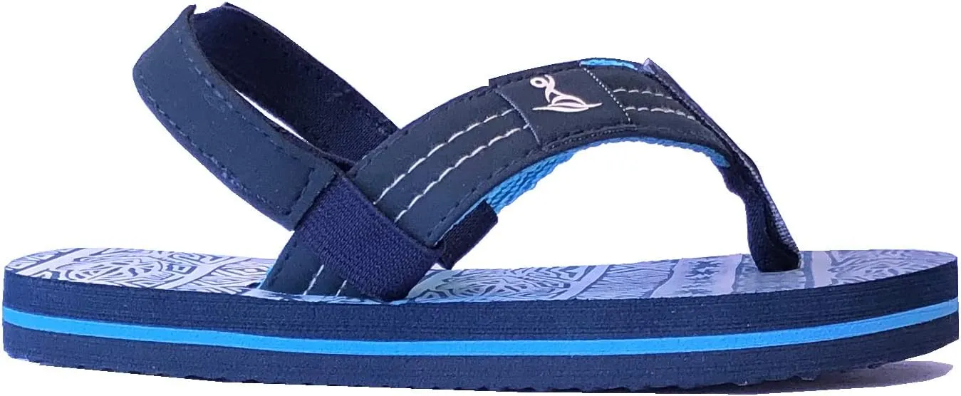 REDVOLUTION New Boys' Beach Sandal TRIBAL Tattoo | Geometric Bali Flip-Flop Sandals