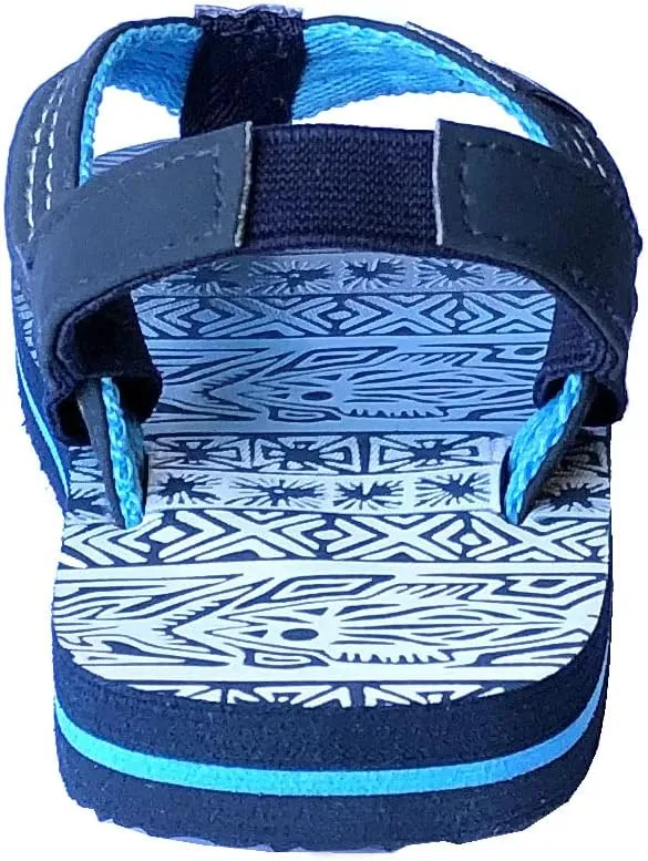 REDVOLUTION New Boys' Beach Sandal TRIBAL Tattoo | Geometric Bali Flip-Flop Sandals