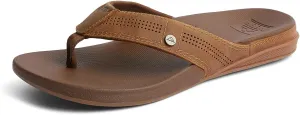 REEF Cushion Lux Men's Flip Flop, Ultra Soft Cushion Footbed, Full Grain Leather Strap