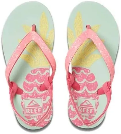 Reef Girl's Little Stargazer Prints Flip Flops