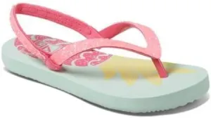 Reef Girl's Little Stargazer Prints Flip Flops