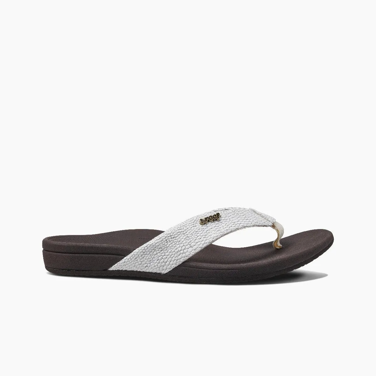 Reef Ortho-Spring Brown/ White Women's Flip-Flop Sandal