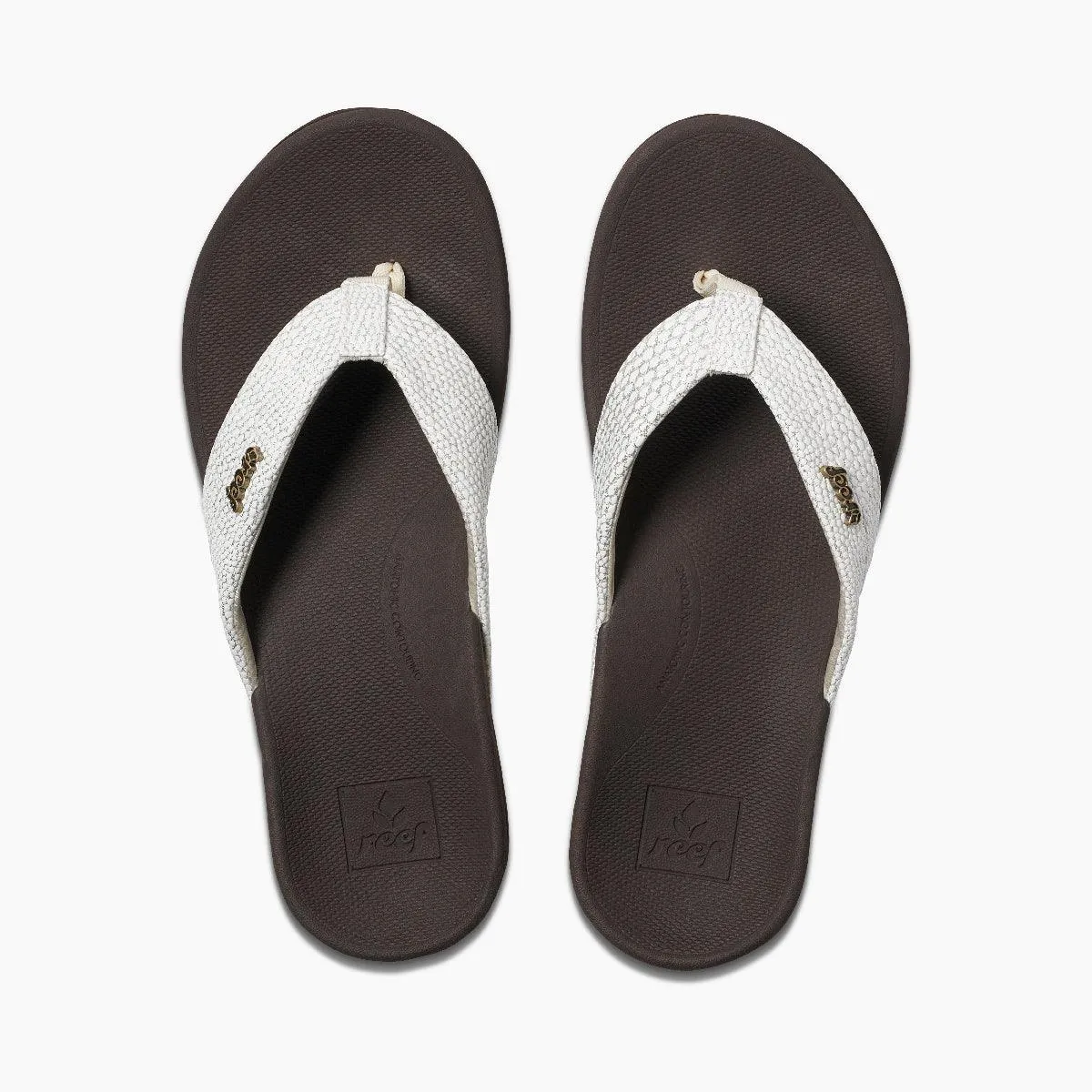 Reef Ortho-Spring Brown/ White Women's Flip-Flop Sandal