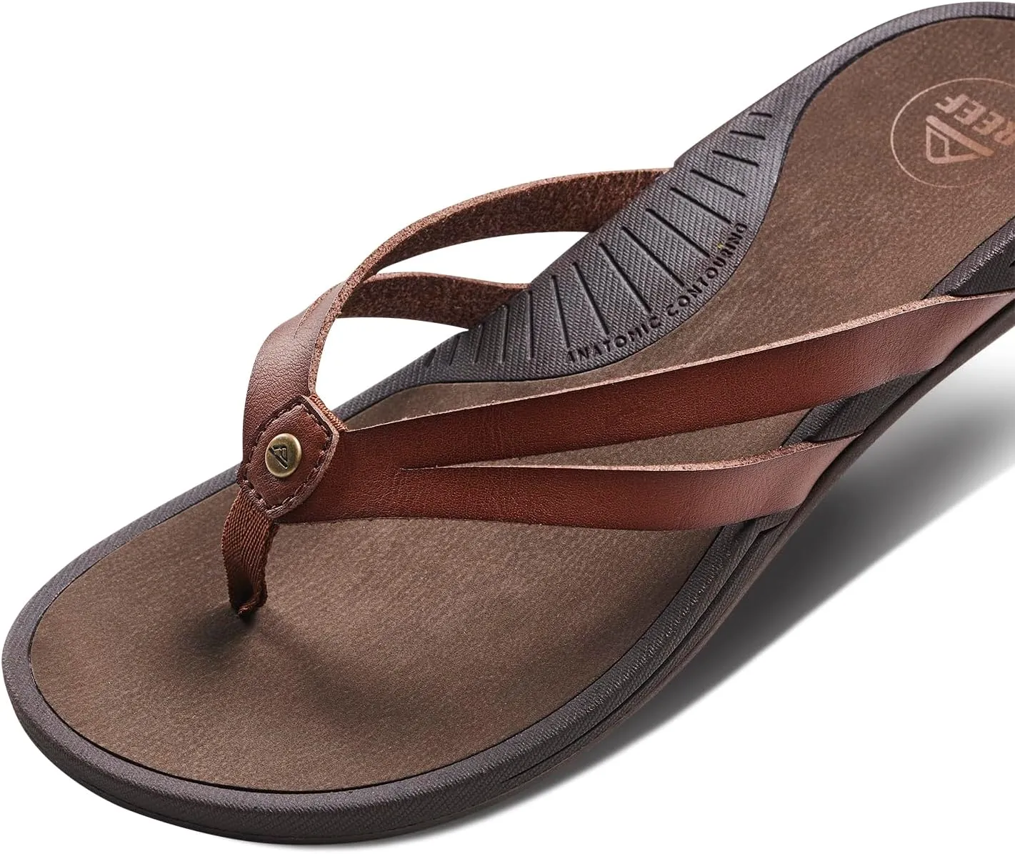 REEF Pacific Joy Women's Flip Flop, Vegan Leather Strap and Soft Cushion Footbed