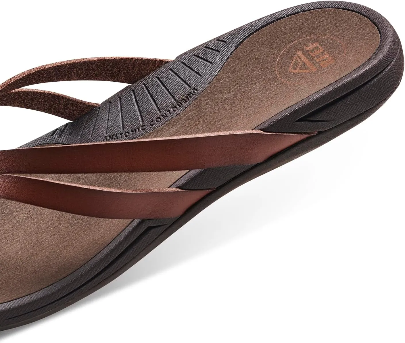 REEF Pacific Joy Women's Flip Flop, Vegan Leather Strap and Soft Cushion Footbed