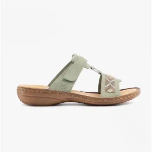 Rieker 60820-52 Womens Sandals Green