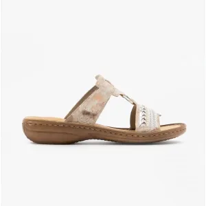 Rieker 608M6-31 Womens Sandals Pink