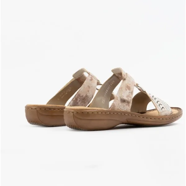 Rieker 608M6-31 Womens Sandals Pink