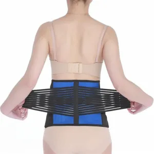 S-6XL Back Support Belt Lumbar Brace Slimming Shapers Belt Waist Trainer Belt for Men Women Dual Adjustment Weight Loss Fitness Fat Burner Workout Support (Color : Black, Size : S/Small)
