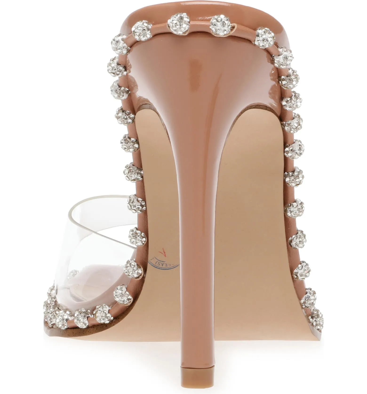 Sandals Big-ticket savings Dotted Clear Lining Chrystal Madden Mule Zaylee Nude Heeled Popular pick Steve HIgh