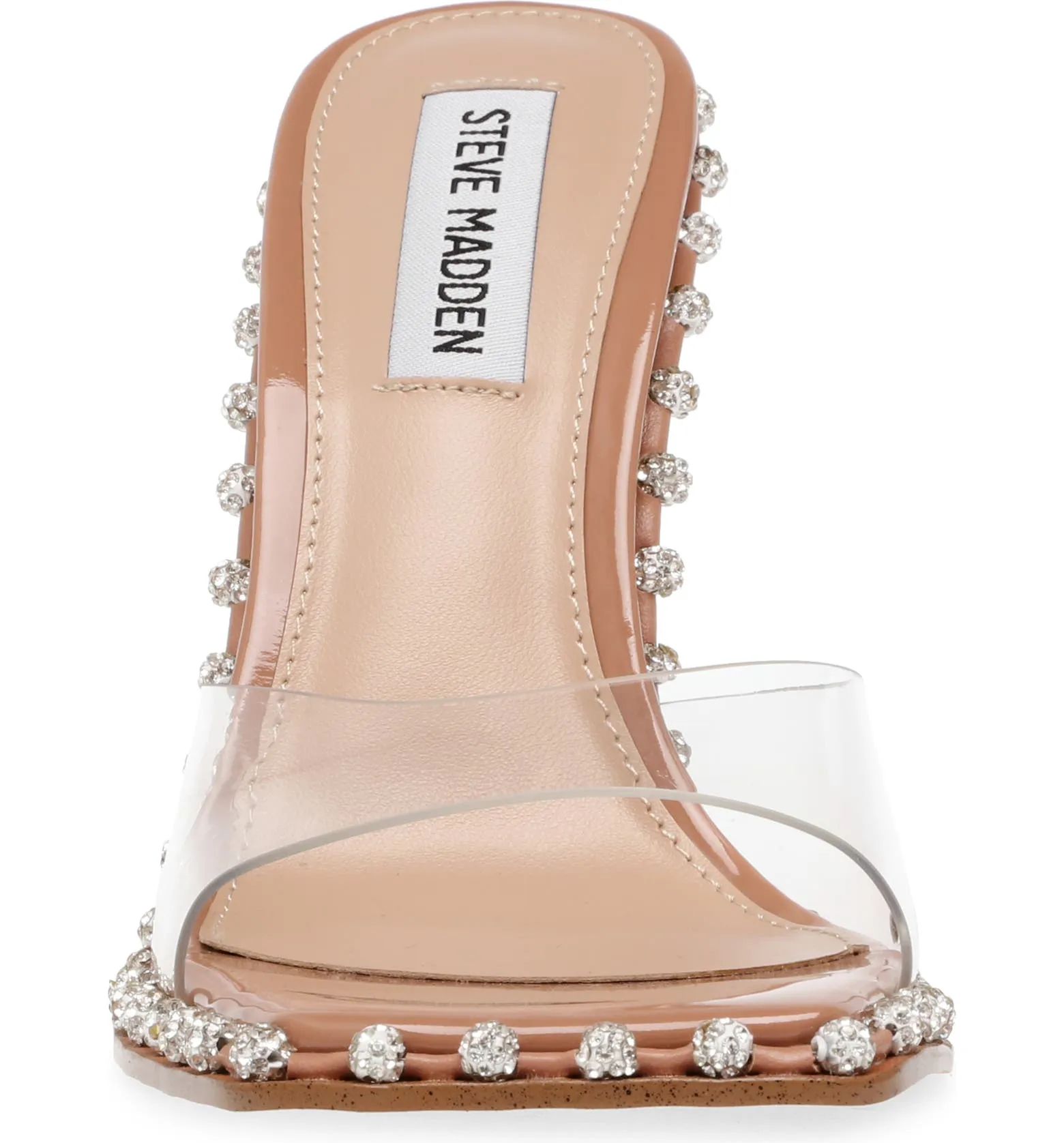 Sandals Big-ticket savings Dotted Clear Lining Chrystal Madden Mule Zaylee Nude Heeled Popular pick Steve HIgh