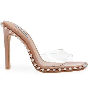 Sandals Big-ticket savings Dotted Clear Lining Chrystal Madden Mule Zaylee Nude Heeled Popular pick Steve HIgh