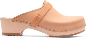 Sandgrens Handmade Swedish Wood Clogs for Men, Low Heel Mule | Malmö