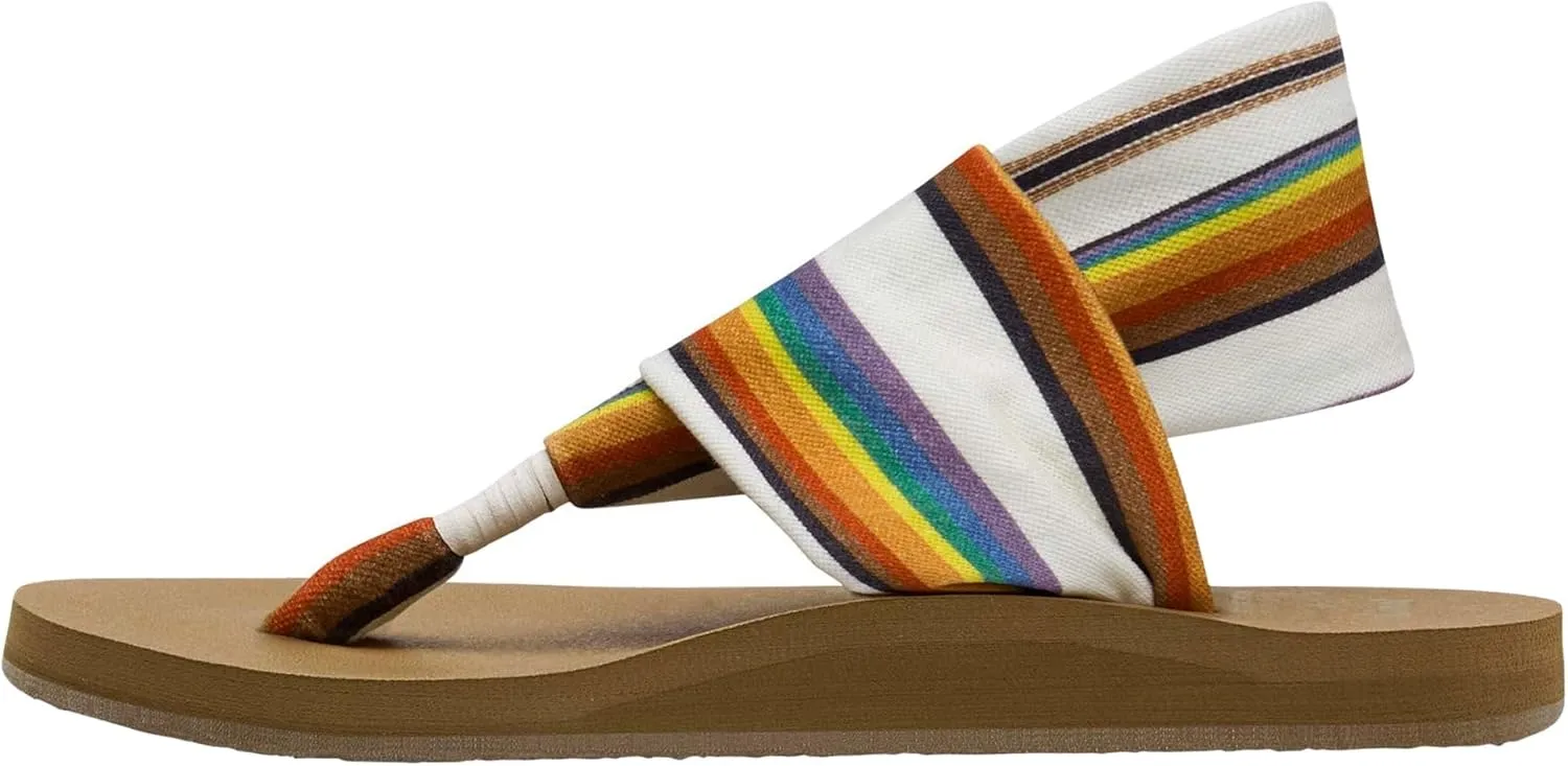 Sanuk Women's Yoga Sling | Sandals for Women | Yoga Sandals For Women | Memory Foam Footbed | Two-Way Stretch Upper
