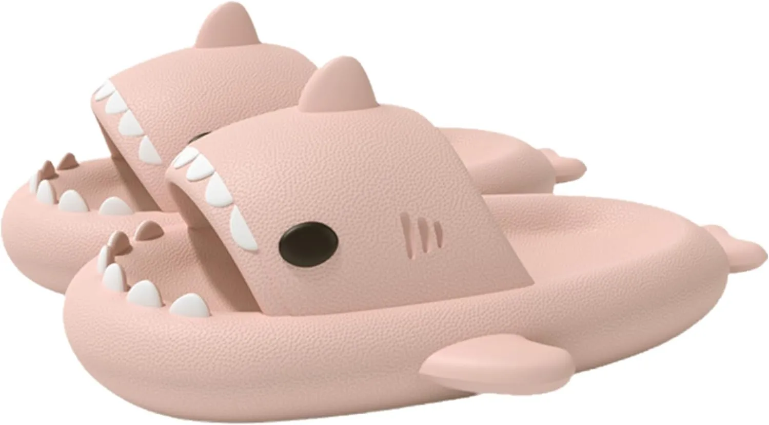 Shark Slides for Men and Women, Cloud Fun Animal Slipper for Adult, Cozy Non-Slip Shark Sandals for Bathroom, Outdoor