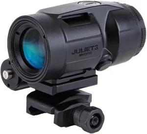 Sig Sauer Juliet3-Micro 3x22 mm Durable Ultra-Compact Lightweight Waterproof Fogproof Magnifier | Push-Button Mount with Spacers