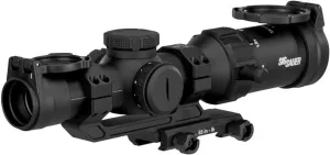 SIG SAUER Tango-SPR LPVO 1-4x24mm 30mm Tube Second Focal Plane/SFP/F2 Shockproof Waterproof Fogproof Tactical Scope| Hellfire Illuminated FL-4 Reticle, Flip-Back Caps Included, SOTS41000
