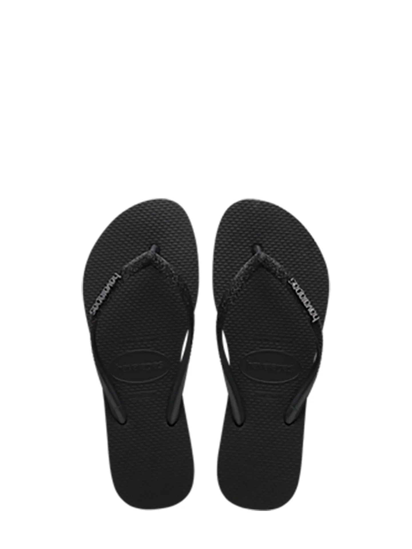 Slim Glitter II flip-flops, Black/Black