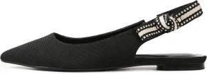 Slingback Flats for Women Pointed Toe Ballet Flats Casual Fashion Ballerina Flats Slip On Comfortable Dress Mary Jane Shoes