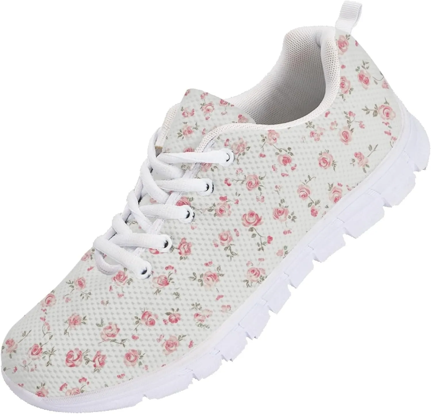 Sports Trainer Running Shoes for Women Girls Causal Travel Shoe Outdoor Walking Low Heel Lace up Breathable Flexible Sneaker