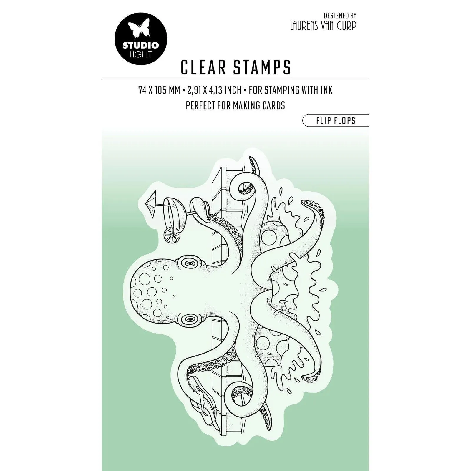 Studio Light • By Laurens Clear Stamp Flip Flops