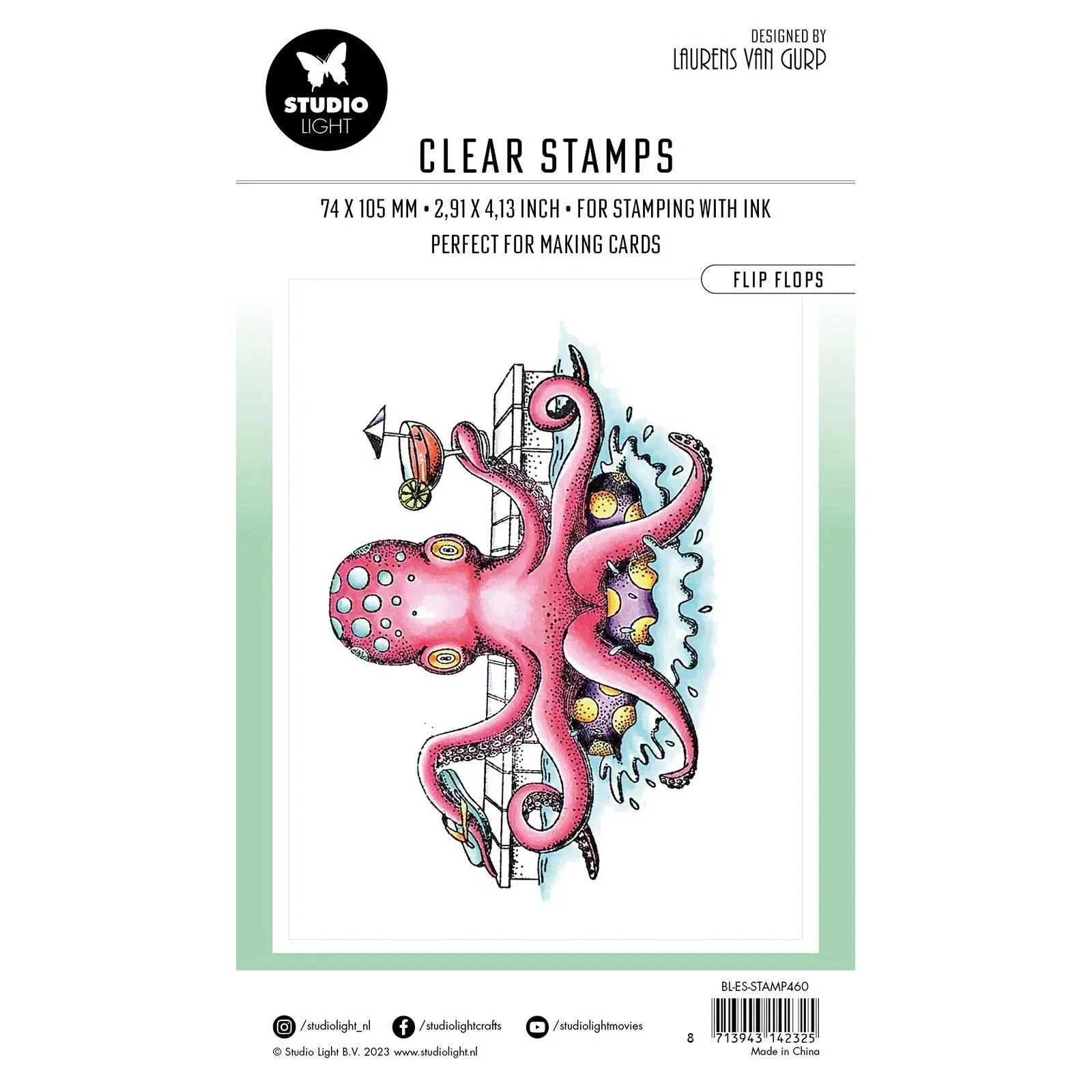 Studio Light • By Laurens Clear Stamp Flip Flops