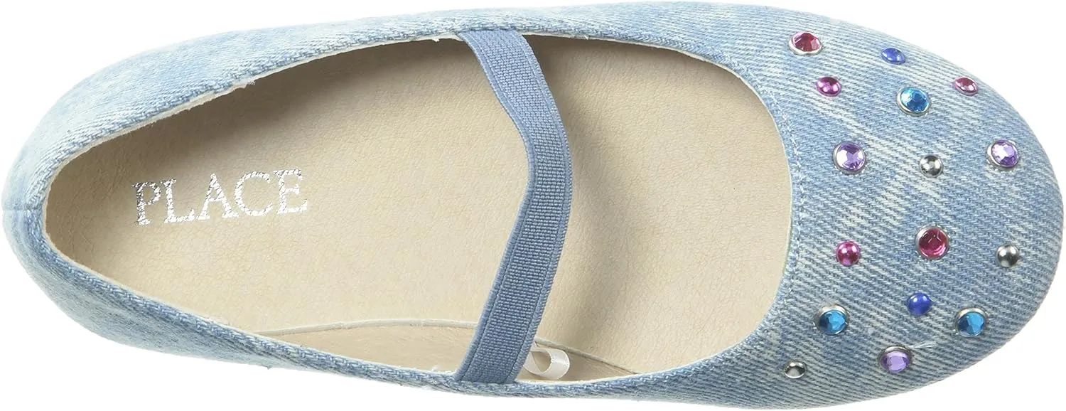 The Children's Place Girls Kayla Velvet Flat Shoe Shoe