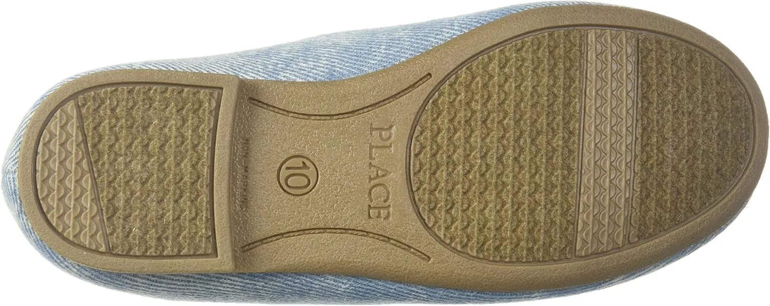 The Children's Place Girls Kayla Velvet Flat Shoe Shoe