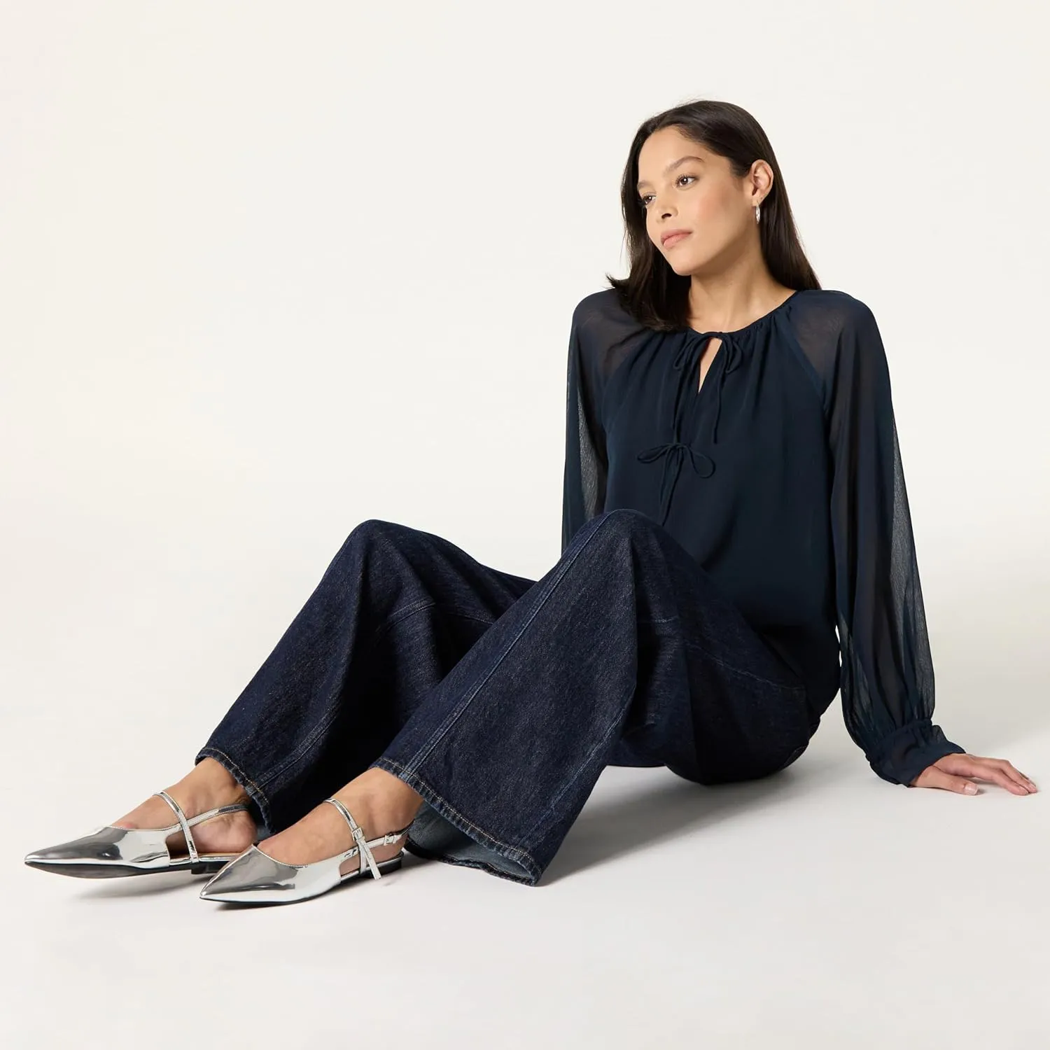 The Drop Women's Tammie Pointed Toe Flat