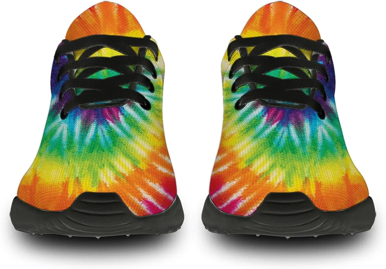 Tie Dye Shoes for Women Men Running Shoes Womens Mens Walking Tennis Sneakers Comfortable Sport Jogging Shoes Gifts