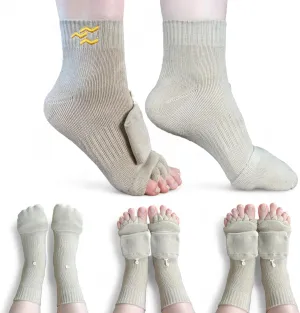 Toe Separator Socks for Women and Men Foot Alignment Bunion Relief Overlapping Toes Yoga Massage Socks
