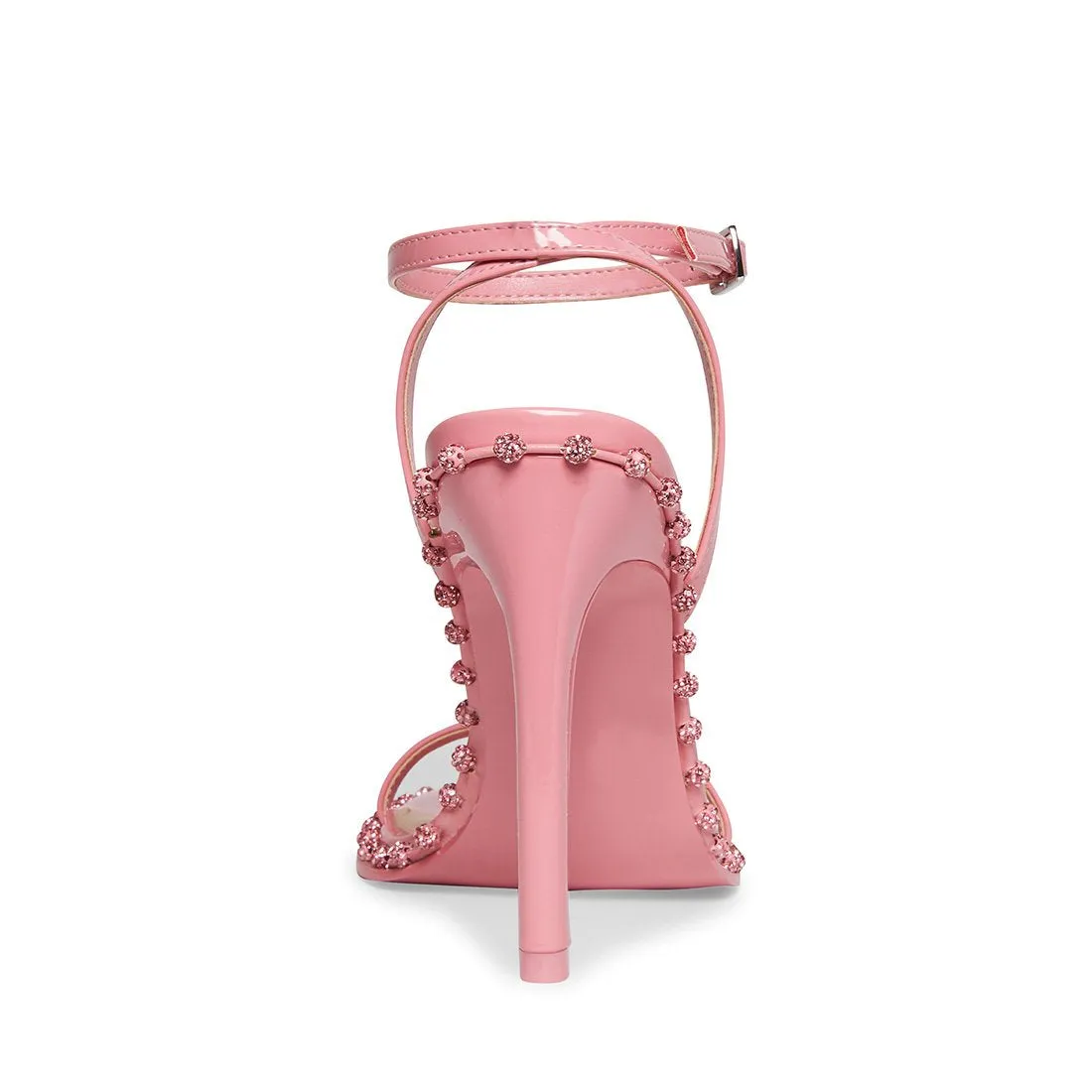 Top pick Open Ankle Strap Steve Toe Heeled Rhinestone Zelle All-inclusive Fashion Sandals Madden Pink