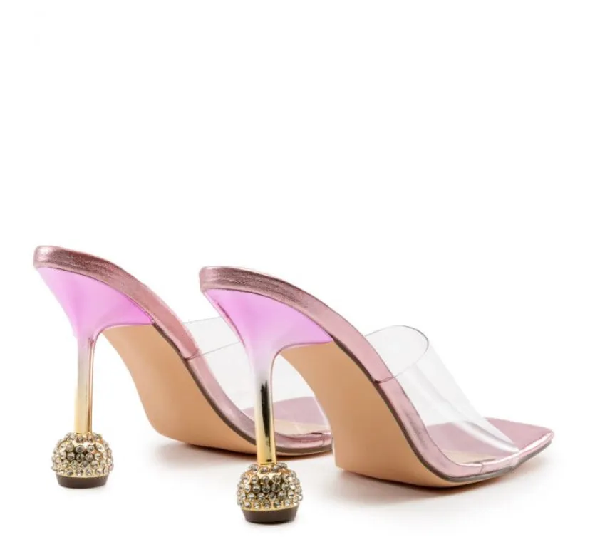 TRANSLUCENT ROSE HIGH HEEL
