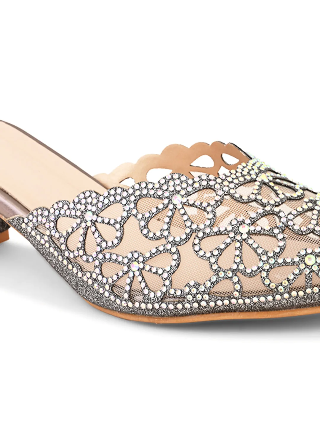 Trendy & Fashionble Block Heel Slip-On Mule Sandals