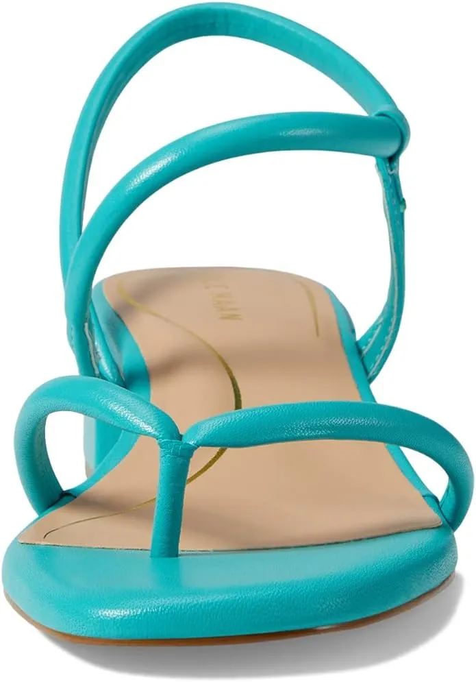 Turquoise Slip Block Sandals Leather Thong Toe Calli On Global express Cole Open Heeled Haan Bestseller bargain