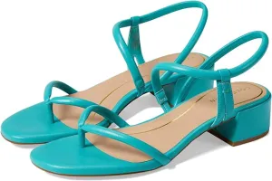 Turquoise Slip Block Sandals Leather Thong Toe Calli On Global express Cole Open Heeled Haan Bestseller bargain