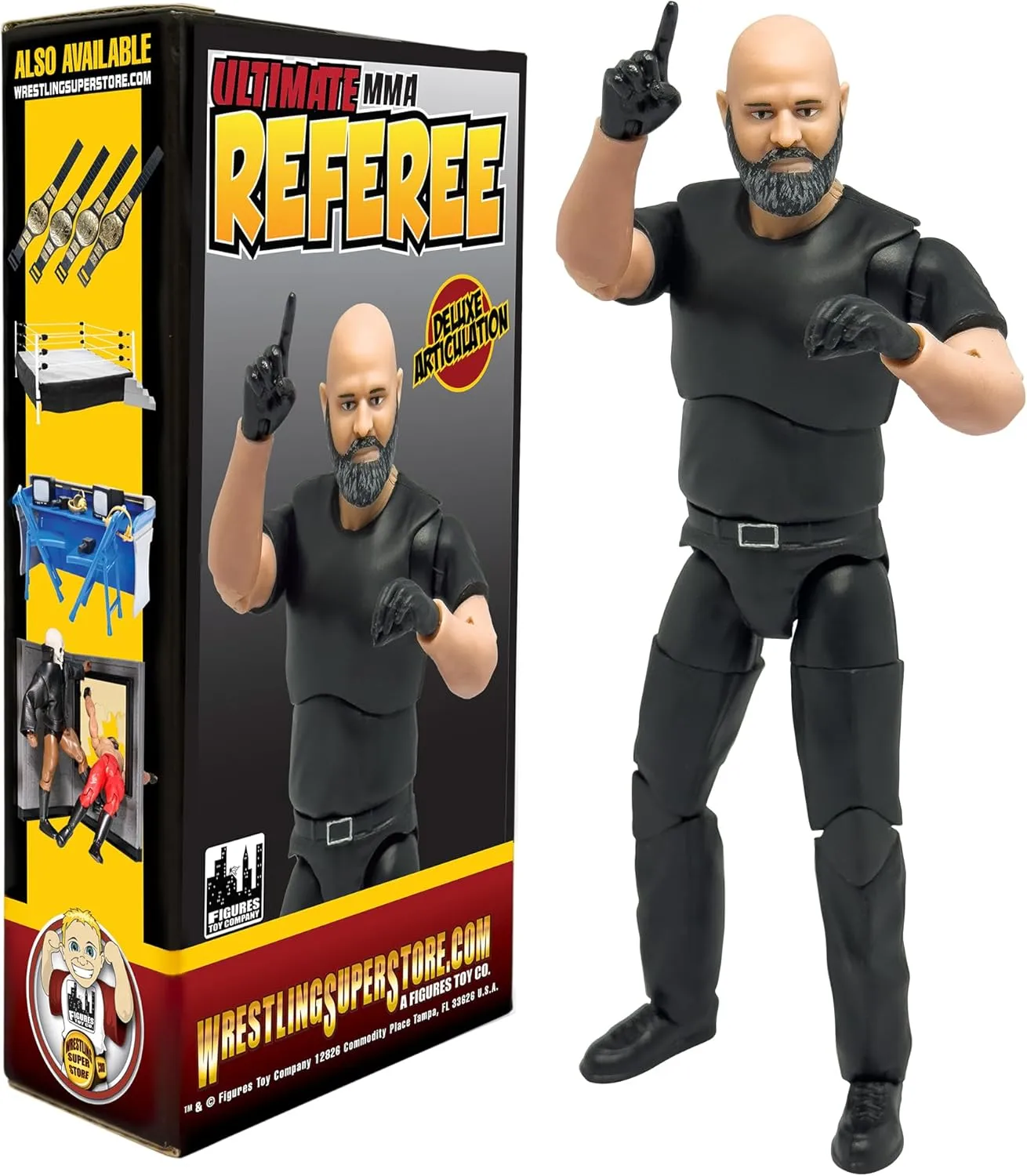 Ultimate MMA Referee with Deluxe Articulation for Mixed Martial Arts Action Figures
