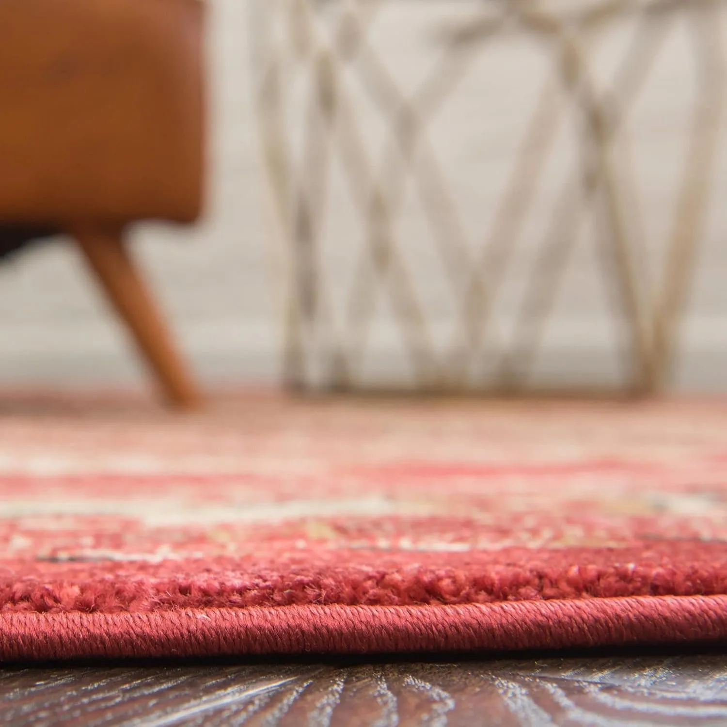 Unique Loom Fars Collection Area Rug - Pasadena (2' 7" x 10' Runner, Rust Red/ Black)