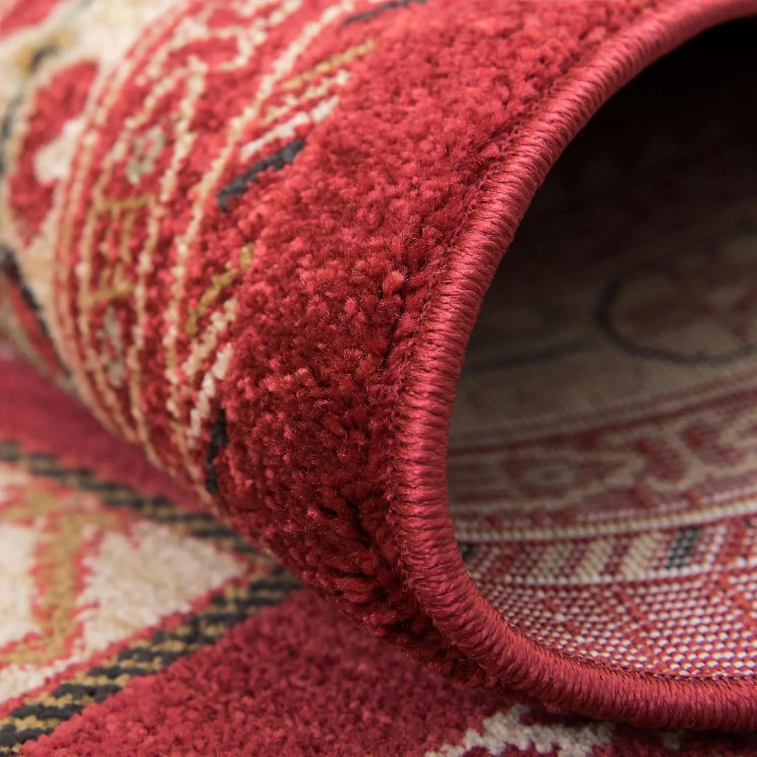 Unique Loom Fars Collection Area Rug - Pasadena (2' 7" x 10' Runner, Rust Red/ Black)