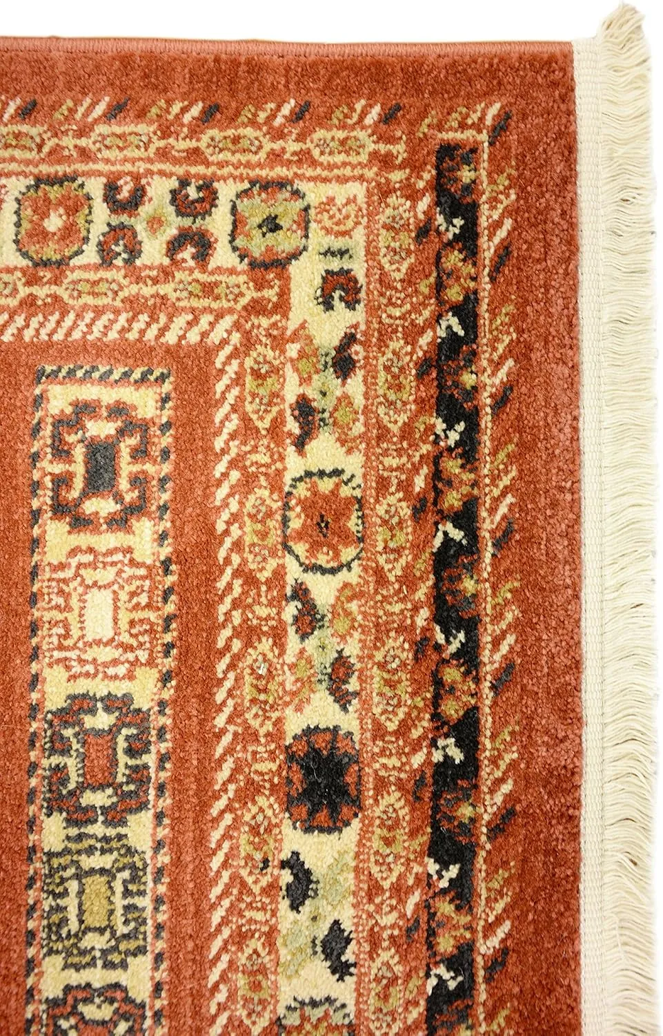 Unique Loom Fars Collection Area Rug - Pasadena (2' 7" x 10' Runner, Rust Red/ Black)