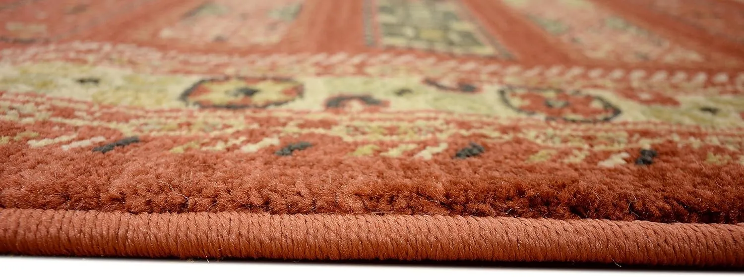 Unique Loom Fars Collection Area Rug - Pasadena (2' 7" x 10' Runner, Rust Red/ Black)