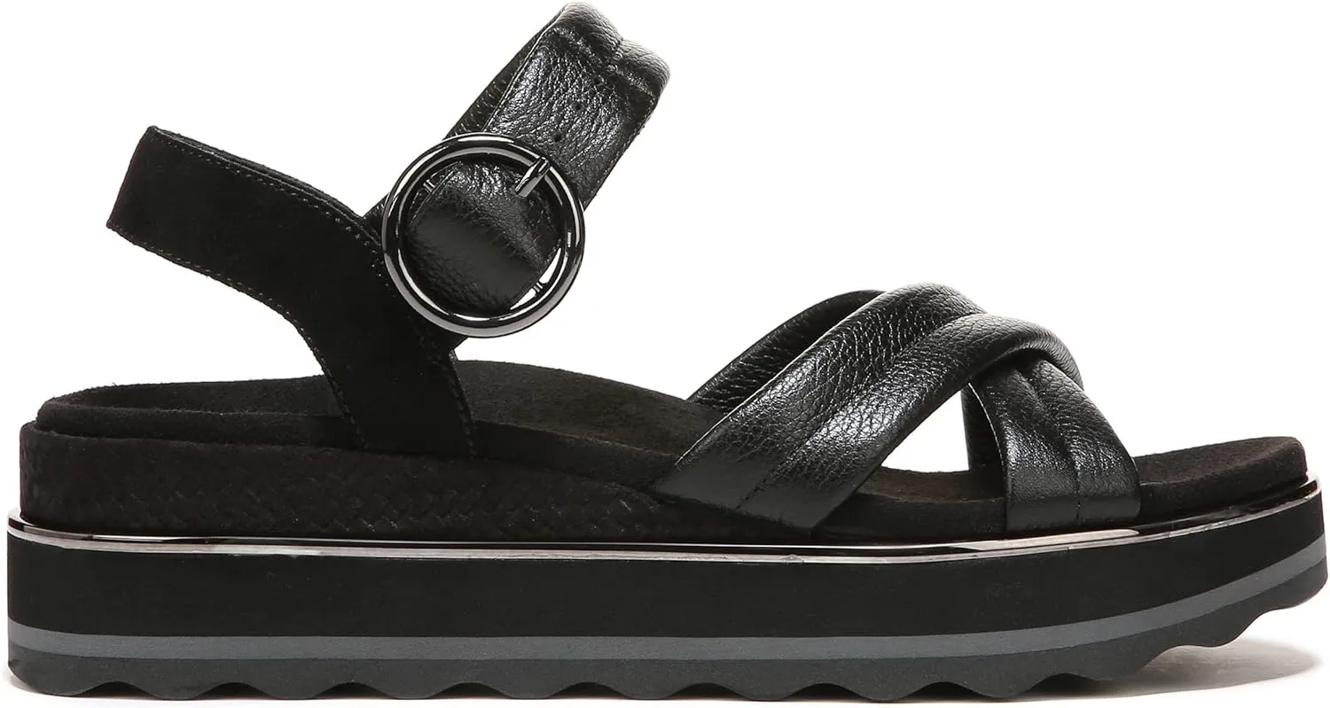 Vionic Women's Pheonix Reyna Slide Adusjtable Strap Sandal - Ladies Fashion Platform Sandals with Concealed Orthotic Arch Support, Sizes 5-11 Medium Fit