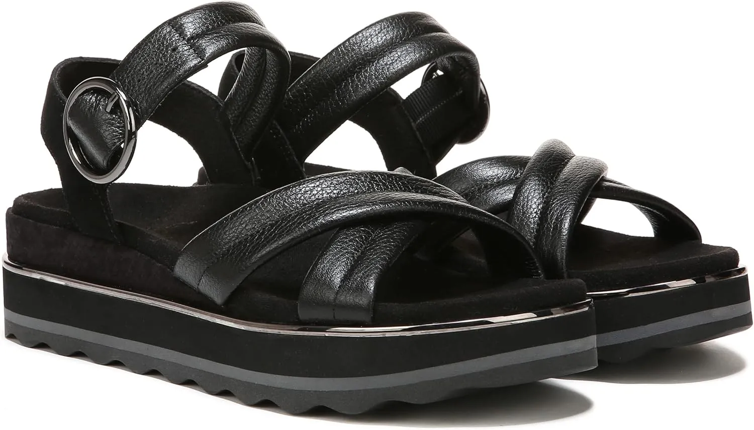 Vionic Women's Pheonix Reyna Slide Adusjtable Strap Sandal - Ladies Fashion Platform Sandals with Concealed Orthotic Arch Support, Sizes 5-11 Medium Fit