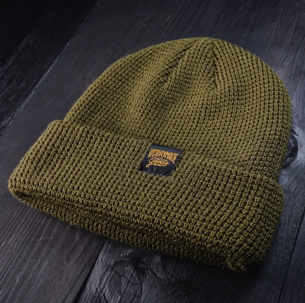 VMG FLAGSHIP BEANIE - ARMY GREEN