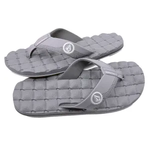 Volcom Men's Recliner Light Grey Flip Flop Sandals (LGR)