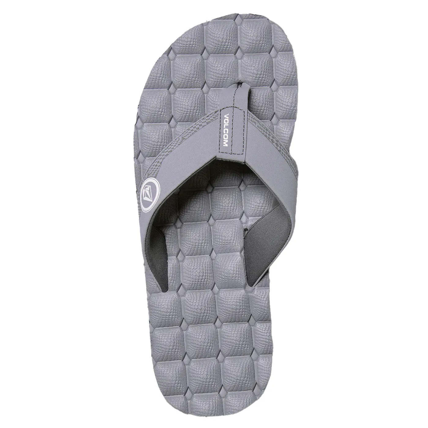 Volcom Men's Recliner Light Grey Flip Flop Sandals (LGR)