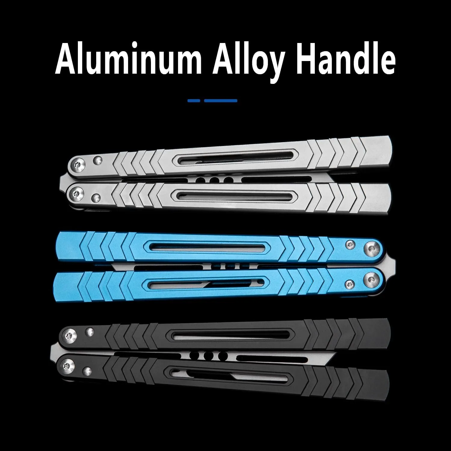 WARHERO Aluminium Alloy Handle Practice Tools Stainless Steel Head Integrated Forging Bushing System (Blue)