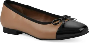 WHITE MOUNTAIN Women's Bocci Dressy Cap Toe Ballet Flat